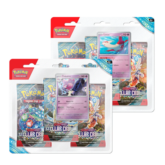 Scarlet & Violet: Stellar Crown 3-pack Blister - Styles May Vary