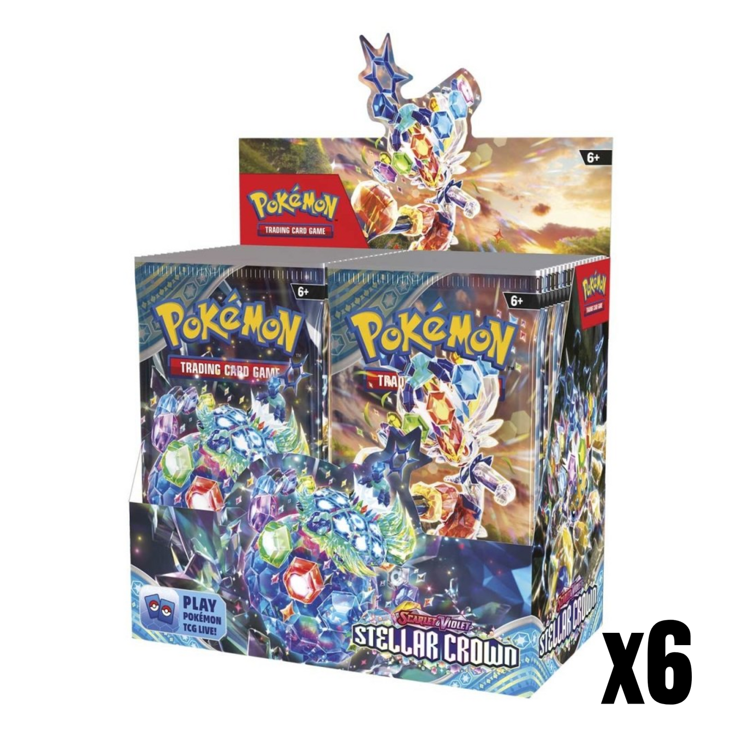 Scarlet & Violet: Stellar Crown Booster Box Case of 6