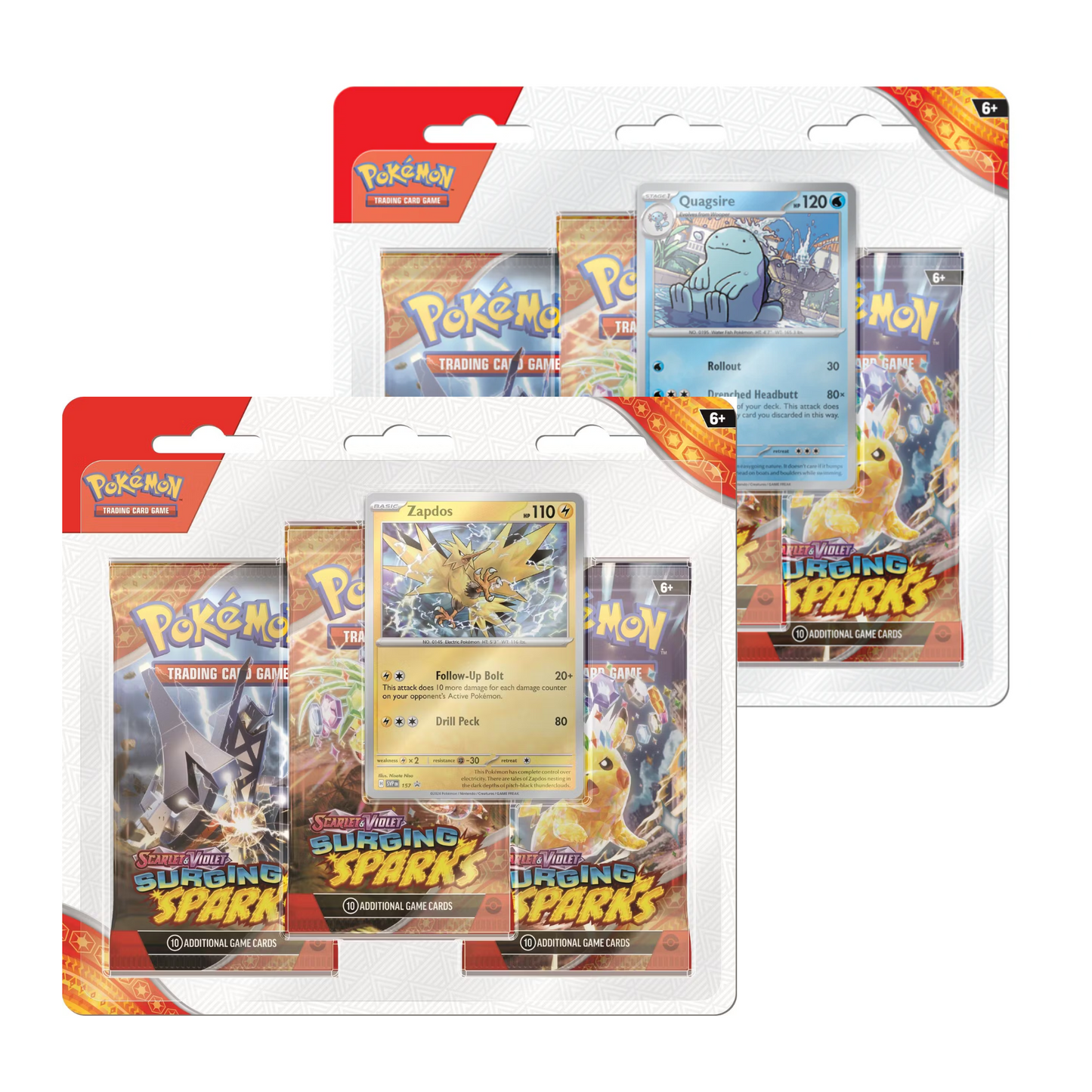 Scarlet & Violet: Surging Sparks 3-pack Blister - Styles May Vary