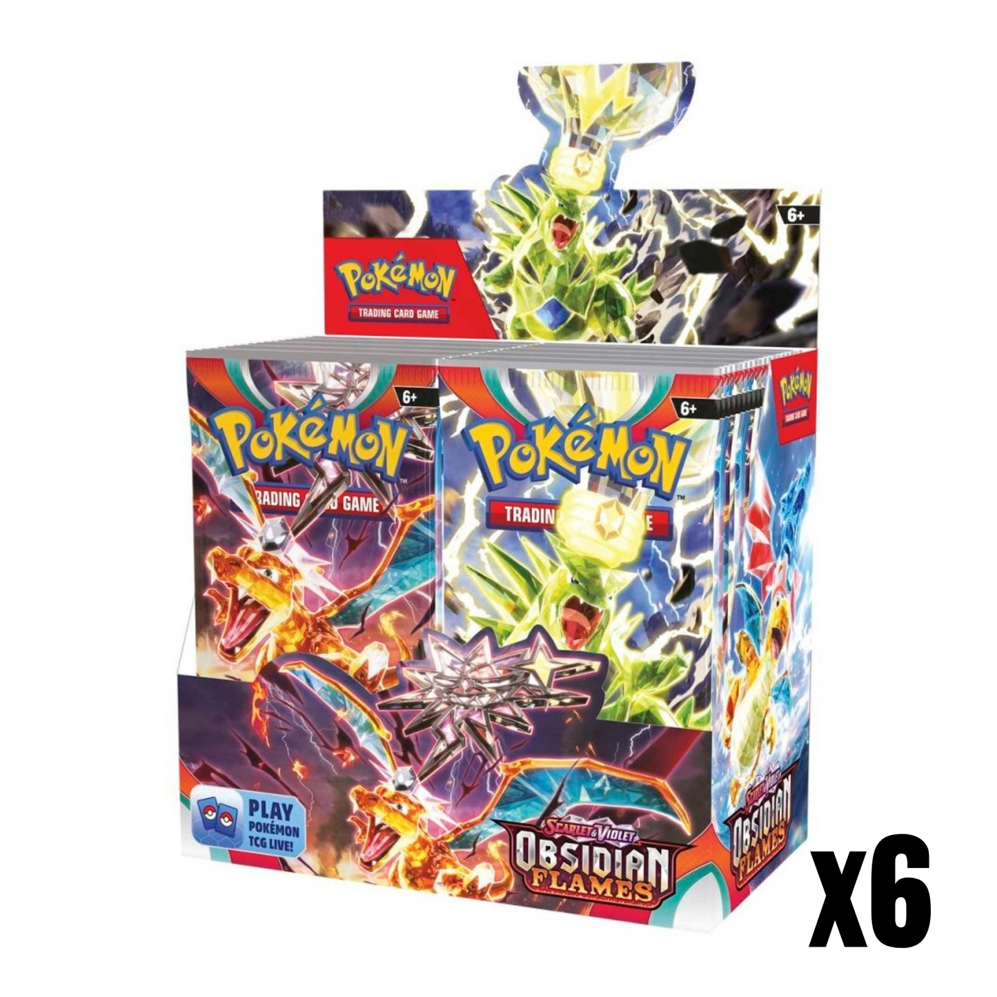 Scarlet & Violet: Obsidian Flames Booster Box Case of 6