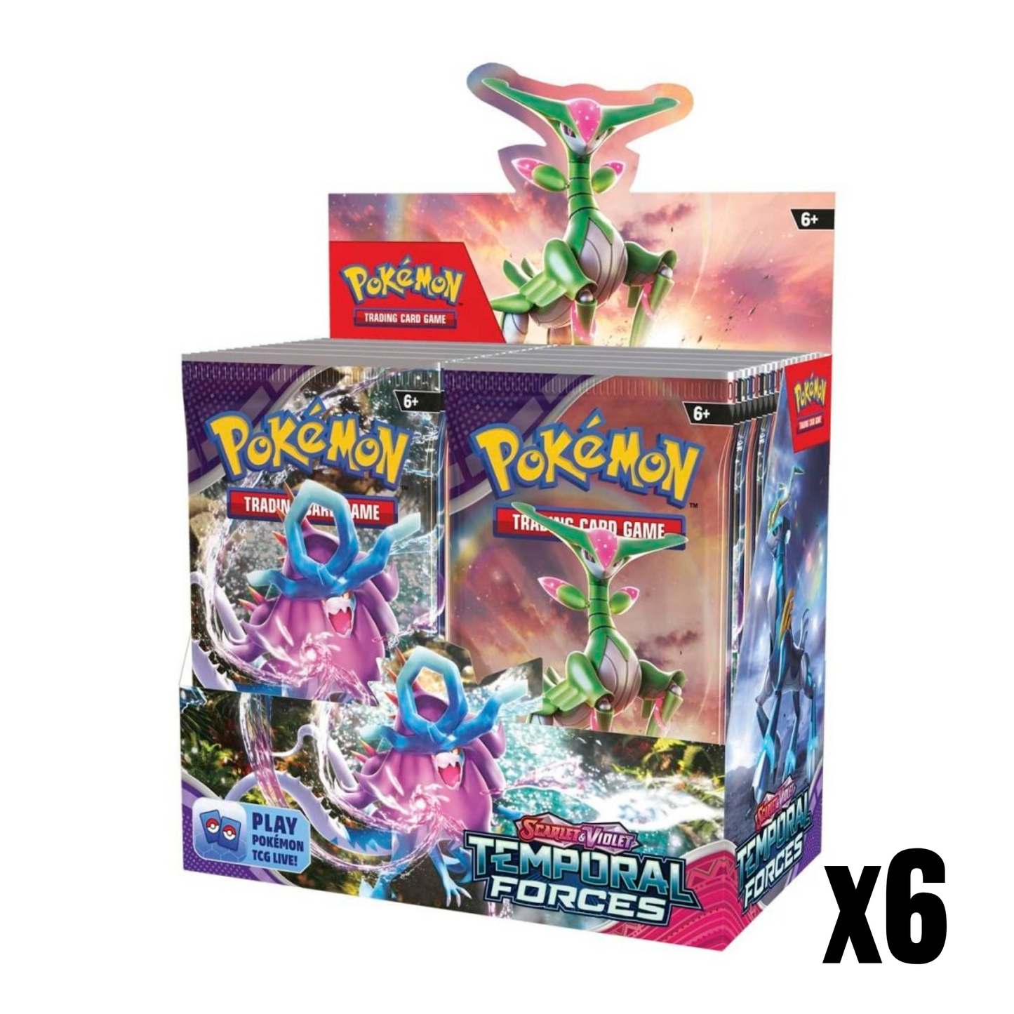 Scarlet & Violet: Temporal Forces Booster Box Case of 6